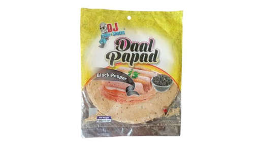 Picture of SWEET & SALTEY DALL PAPAD BLACK PAPPER 100GM 